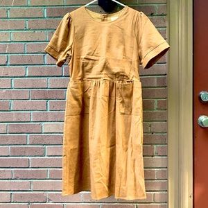 Goldenrod yellow dress with pockets